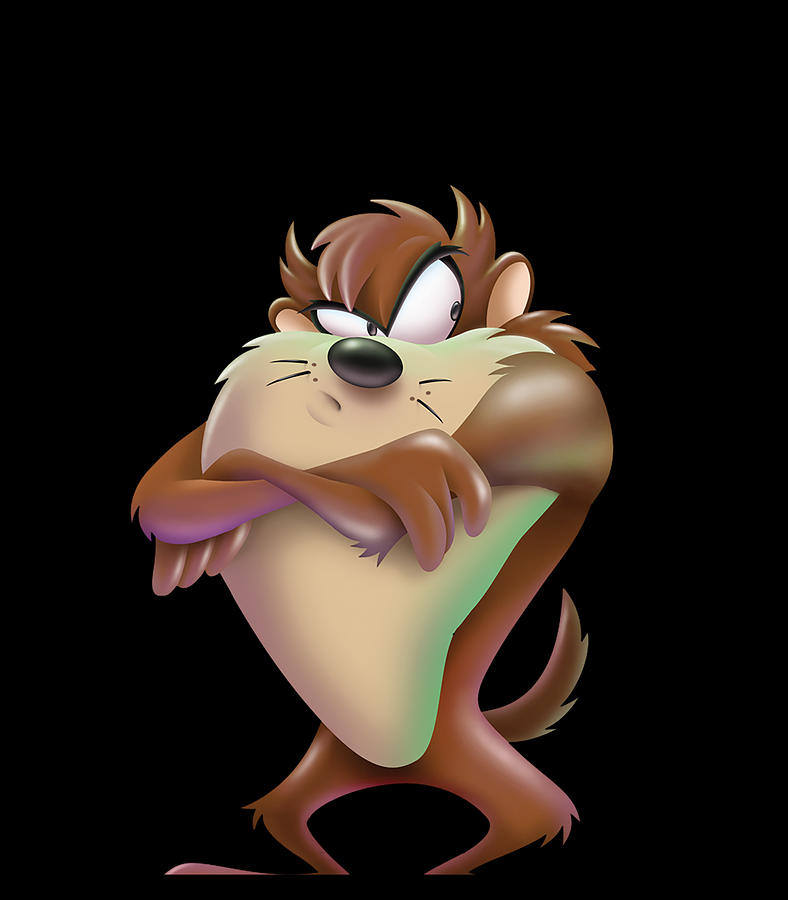 Looney Tunes Tazmanian Devil Airbrushed Digital Art by Thanh Nguyen