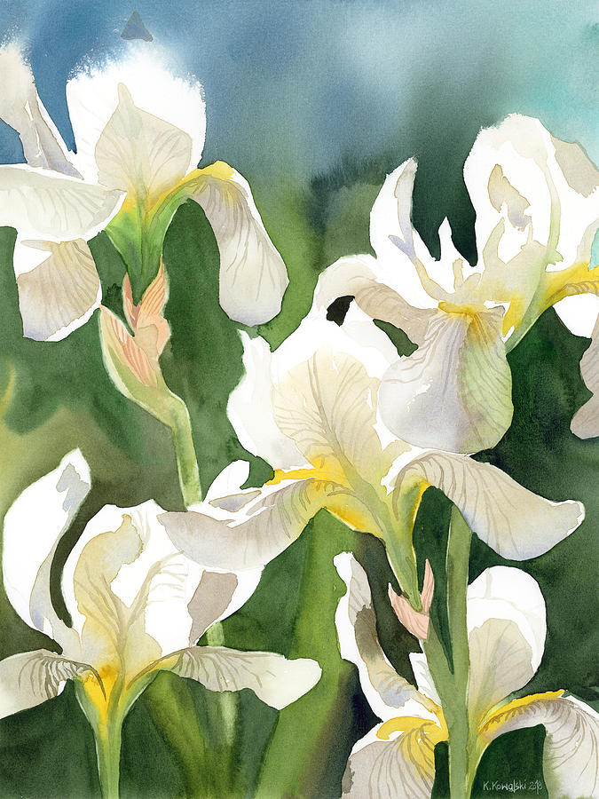 Loose Irises Painting by Espero Art