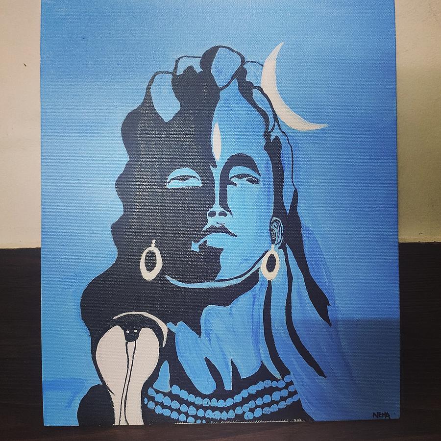 Lora Shiva Painting by Neha Verma - Pixels