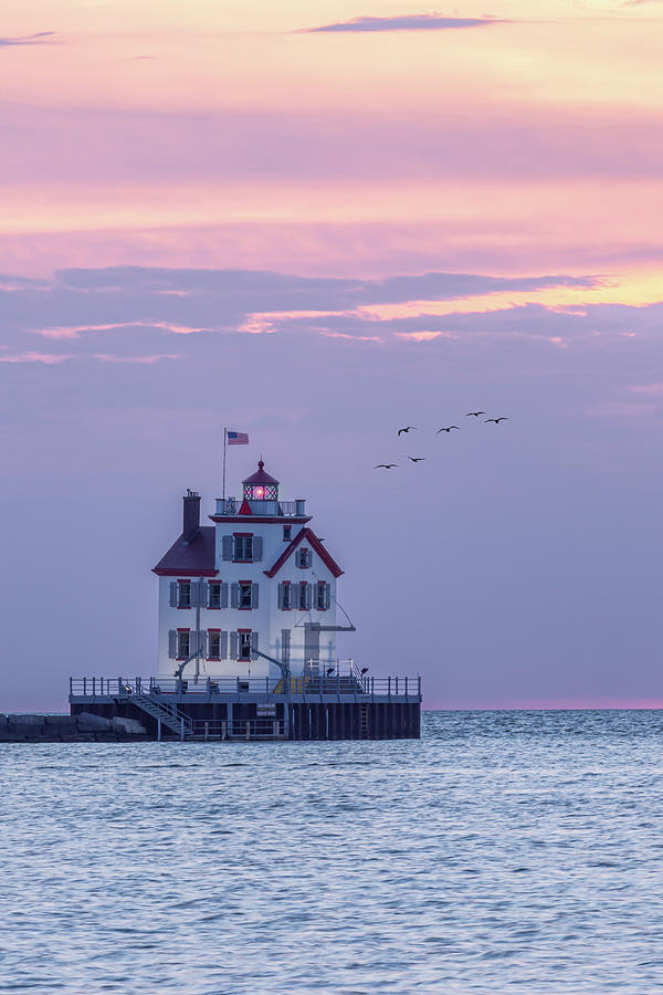 Lorain Lighthouse Photograph by Dale Kincaid