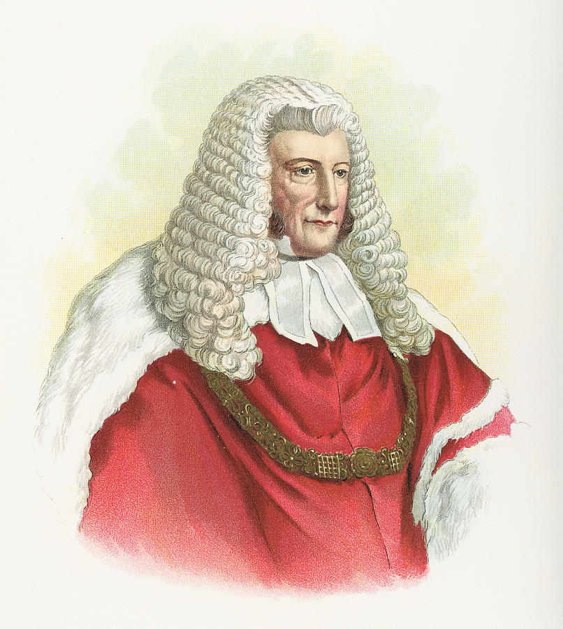 Lord Chief Justice John Campbell, 1st Baron Campbell - 19th Century Drawing by Powerofforever