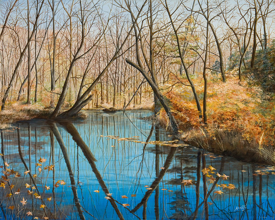 Fall Painting - Lord Culpeppers Creek by AnnaJo Vahle
