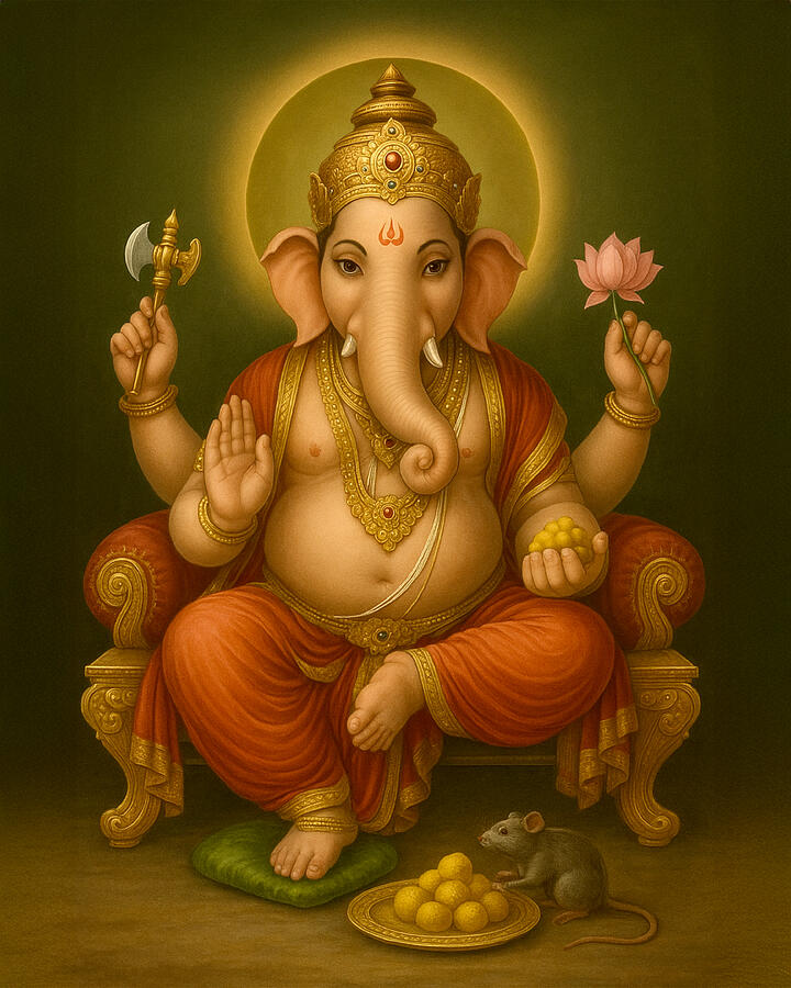 Lord Ganesha Remover of Obstacles Vedic Elephant-Headed God Digital Art by Atma Jyoti Ashram Lord Ganesha Remover of Obstacles Vedic Elephant-Headed God Digital Art by Atma Jyoti Ashram