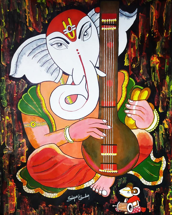 Lord Ganesha Painting by Shipra Chowdhury - Fine Art America