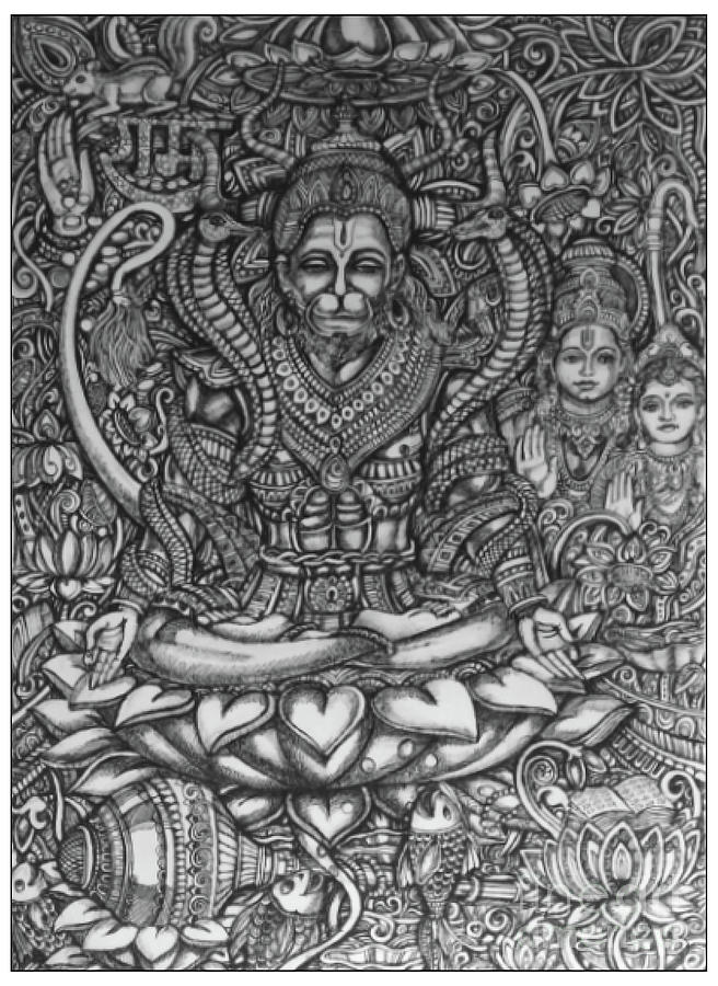 lord hanuman with ram