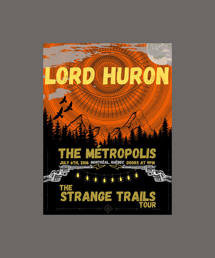 Lord Huron Concert Poster Classic hipster Painting by Murphy Miller