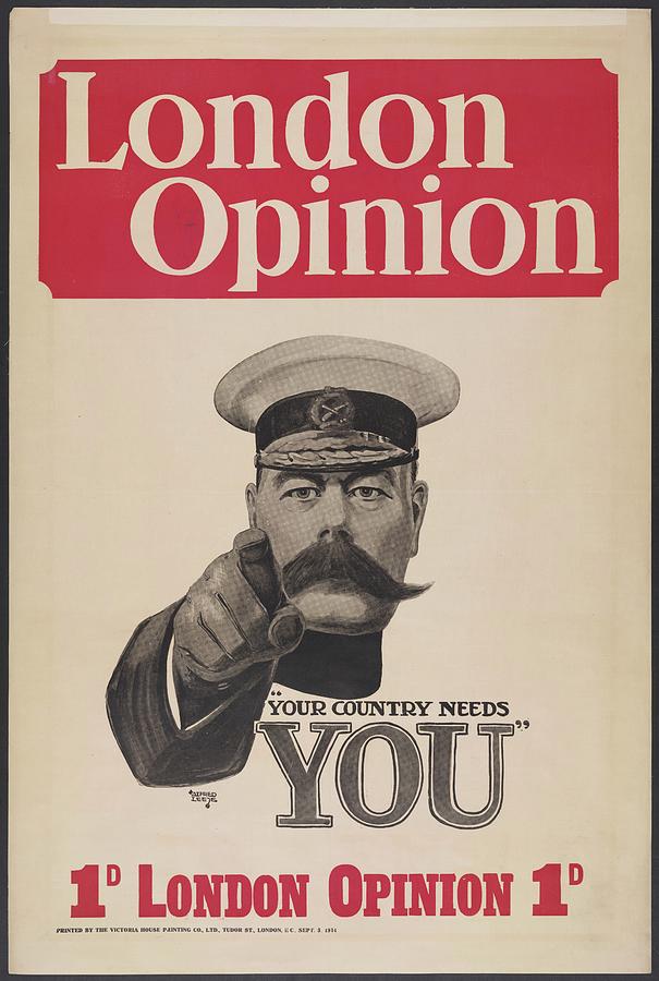 Lord Kitchener London Opinion Cover Photograph By Propaganda Express   Lord Kitchener London Opinion Cover Propaganda Express 