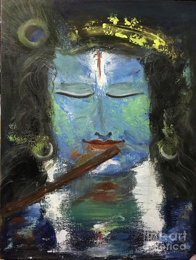 Acrylic Canvas Painting of Lord Krishna – Zupppy