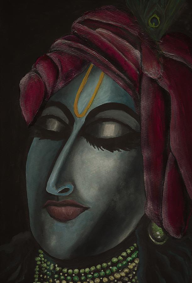 Lord Krishna Painting by Tara Krishna
