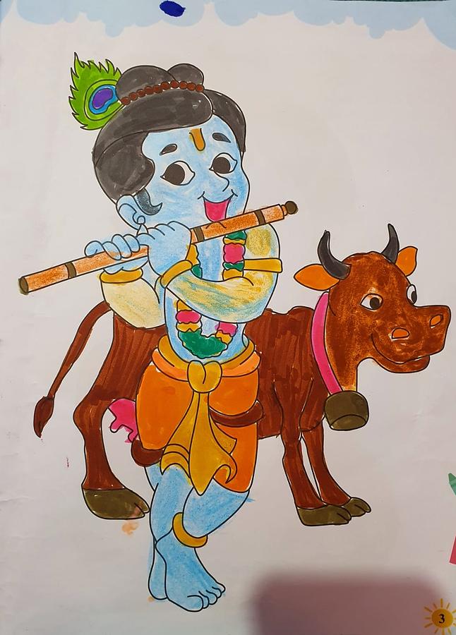 Radha Krishna drawing , hope you all like it.💖 : r/IncredibleIndia-saigonsouth.com.vn