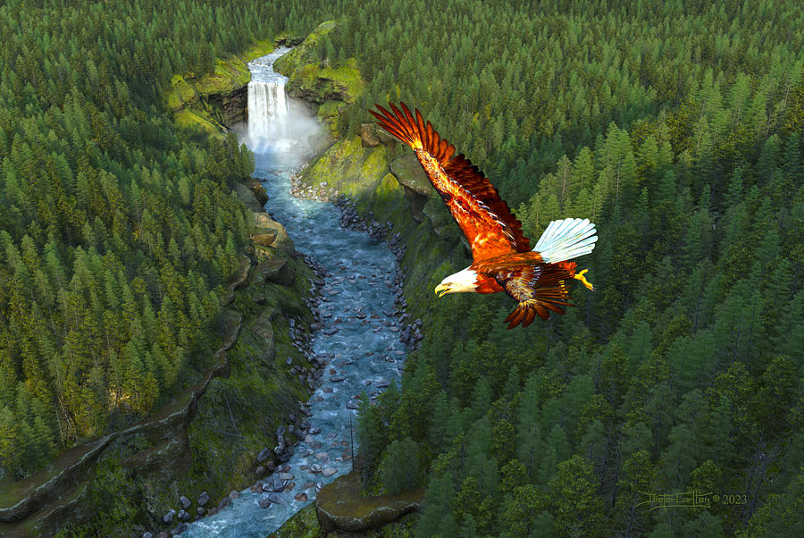 Lord Of Wings Digital Art by Dieter Carlton