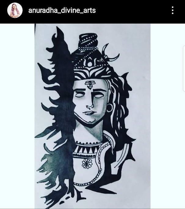 Lord Shiva the immortal Painting by Anu Radha - Pixels