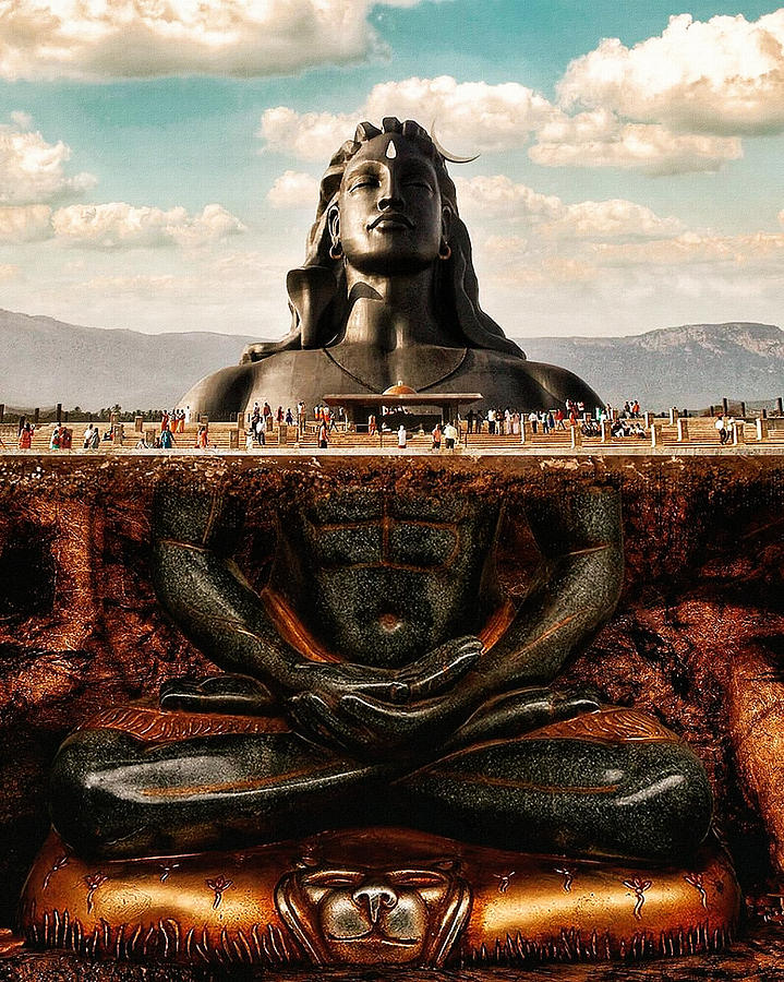 Lord Siva Aadhiyogi Digital Art by Vivek Krishna Fine Art America