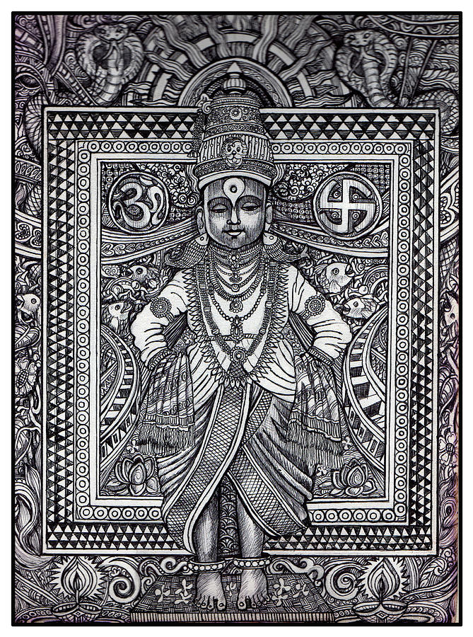 Vitthal Rukmini Mandala Art || Zentangle Art || Ashadhi Ekadashi - YouTube