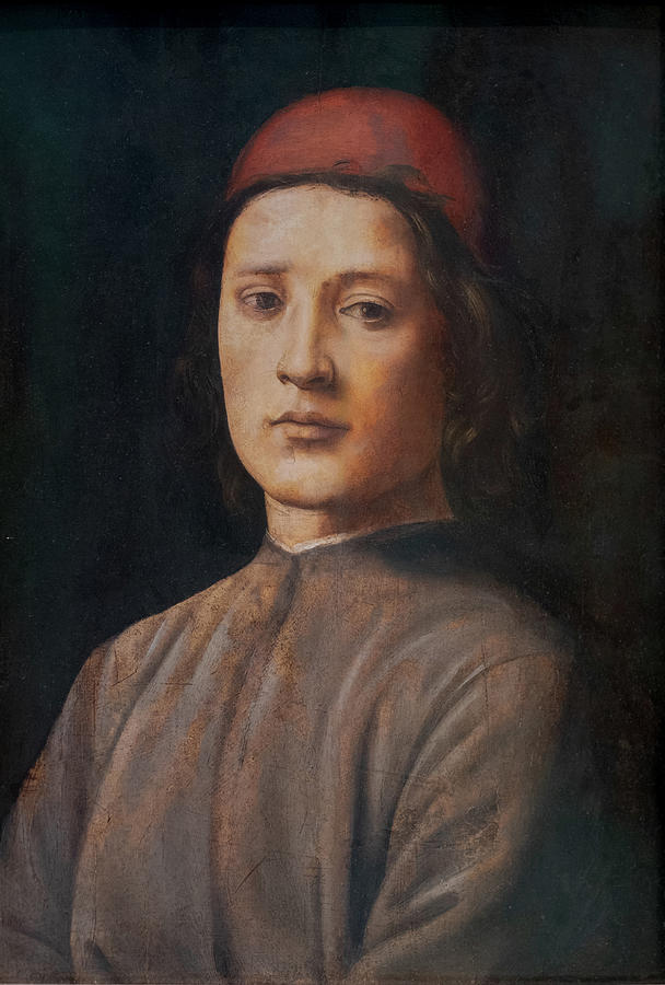 Lorenzo di Credi, Portrait of a Man, 1490 circa, oil on panel ...