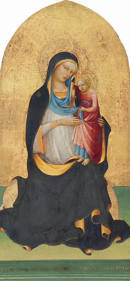 Madonna Painting - Lorenzo Monaco Madonna and Child 1413 by MotionAge Designs