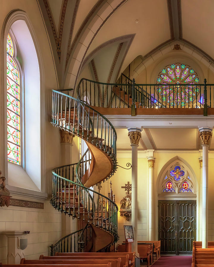 Loretto Chapel - Miraculous Staircase - Santa Fe, New Mexico Photograph by Susan Rissi Tregoning