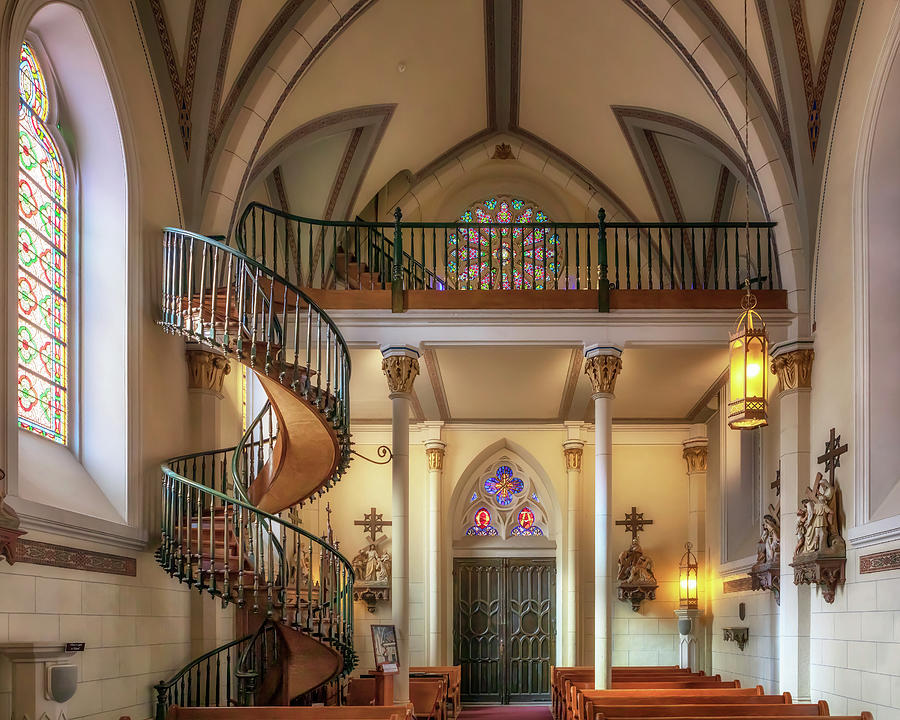 Loretto Chapel - Miraculous Stairway - Santa Fe, New Mexico Photograph by Susan Rissi Tregoning