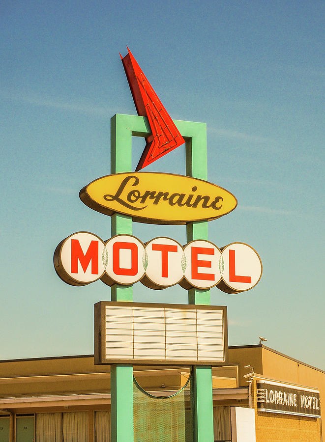 Lorraine Motel Sign in Memphis 175 Photograph by James C Richardson