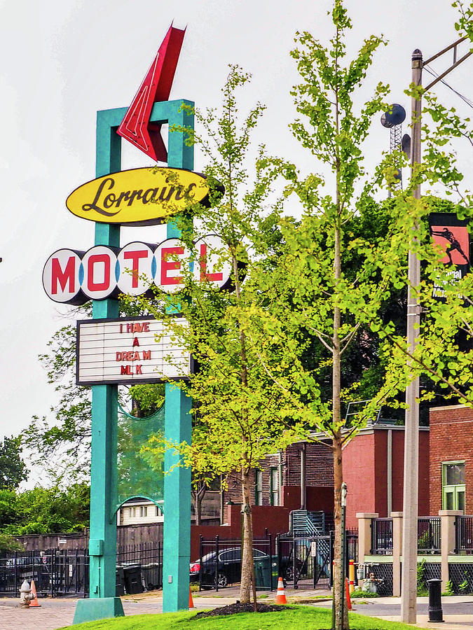 Lorraine Motel Sign in Memphis Photograph by James C Richardson