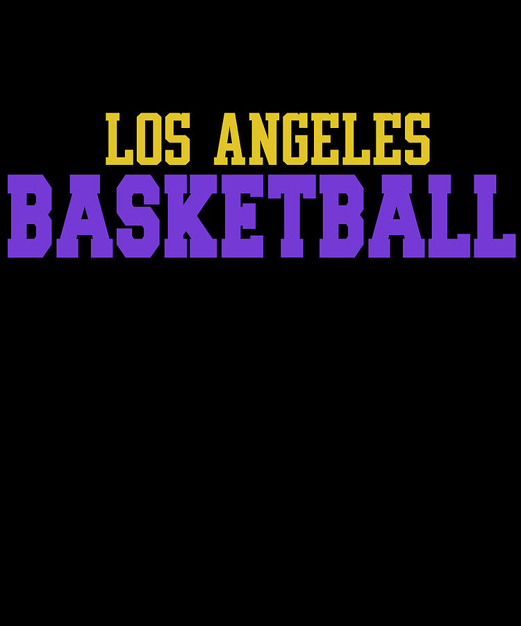 Basketball Digital Art - Los Angeles Basketball by Jacob Zelazny