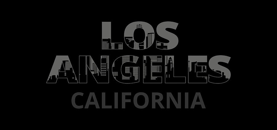 Los Angeles Lakers Digital Art - Los Angeles California Skyline Pride by Lotus Leafal