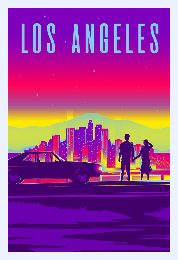  Los Angeles  Digital Art by Celestial Images