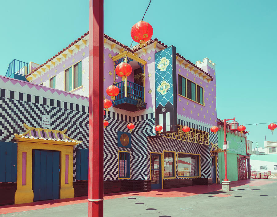 Los Angeles Photograph - Los Angeles Chinatown Colors by Sonja Quintero