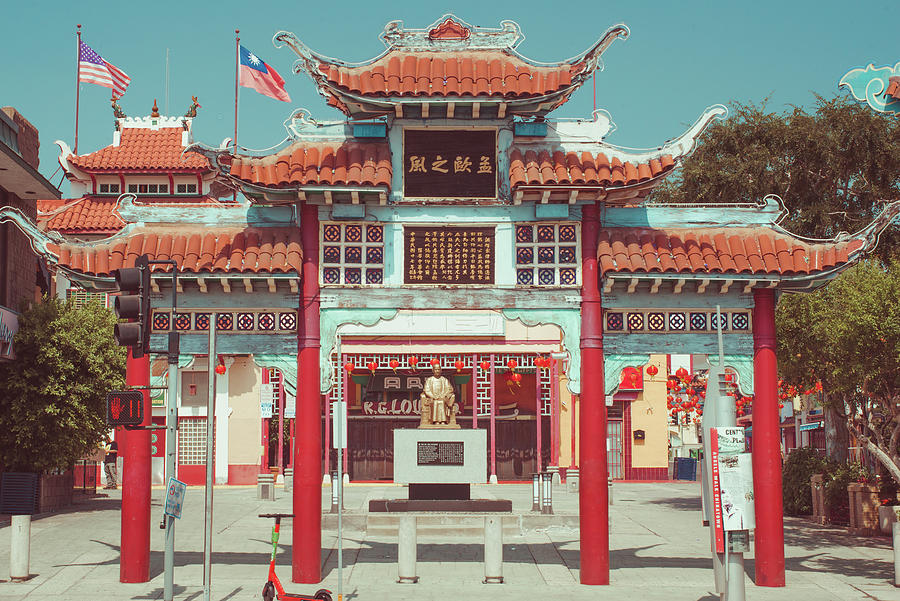 Los Angeles Photograph - Los Angeles Chinatown Entrance by Sonja Quintero