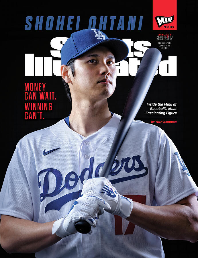 Shohei Ohtani Photograph - Los Angeles Dodgers Shohei Ohtani, 2024 MLB Season Preview Issue Cover by Sports Illustrated