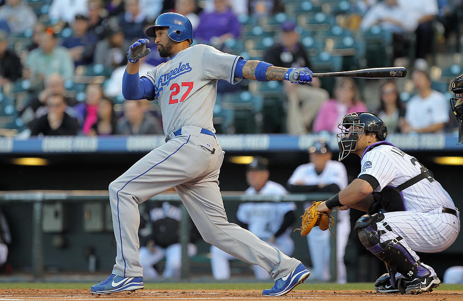 Los Angeles Dodgers v Colorado Rockies Photograph by Doug Pensinger Los Angeles Dodgers v Colorado Rockies Photograph by Doug Pensinger