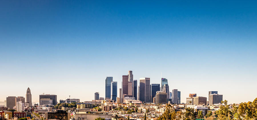 Los Angeles Downtown Panorama Photograph by Georgeclerk