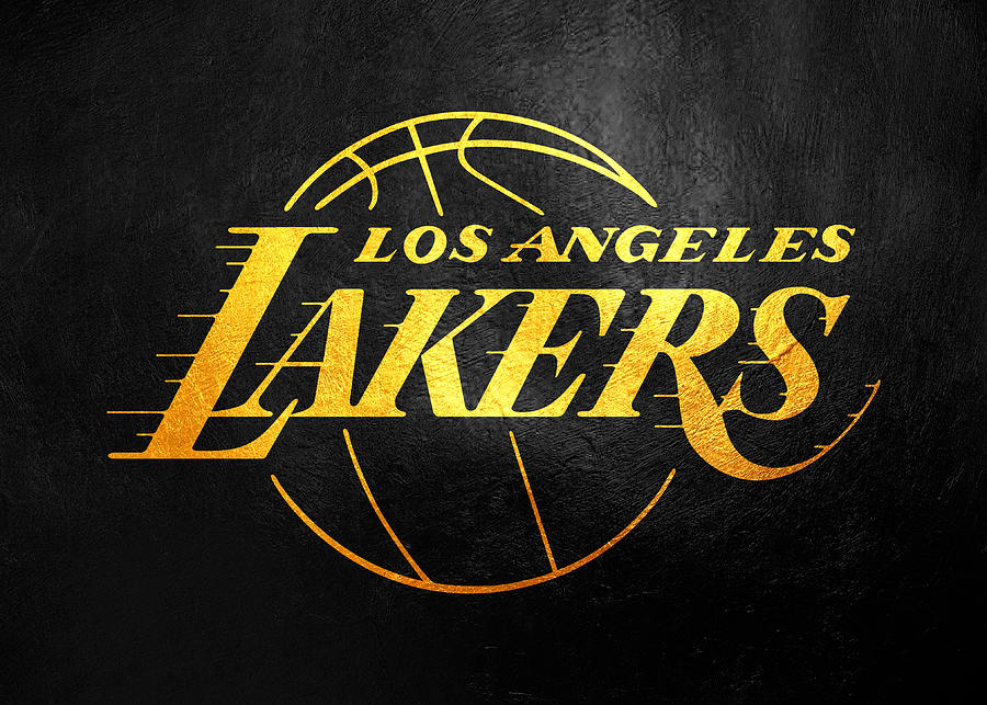 Los Angeles Lakers Black and Gold Digital Art by AB Concepts