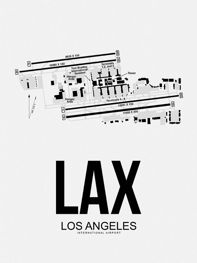 Los Angeles Poster Digital Art by Naxart Studio Fine Art America