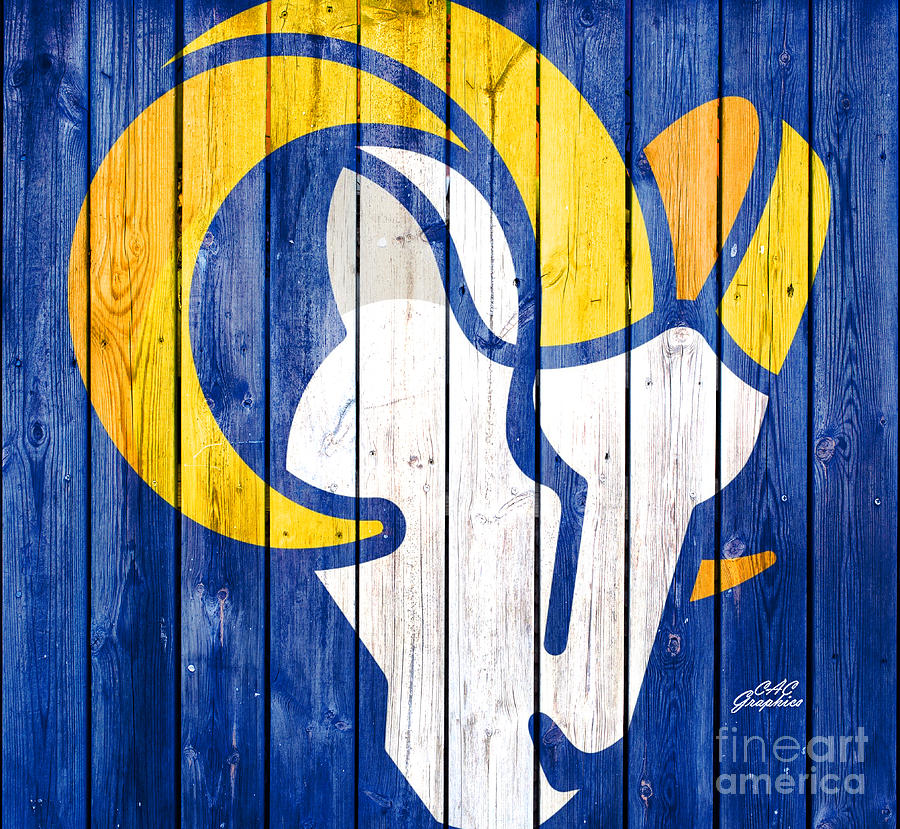Los Angeles Rams Digital Art by CAC Graphics