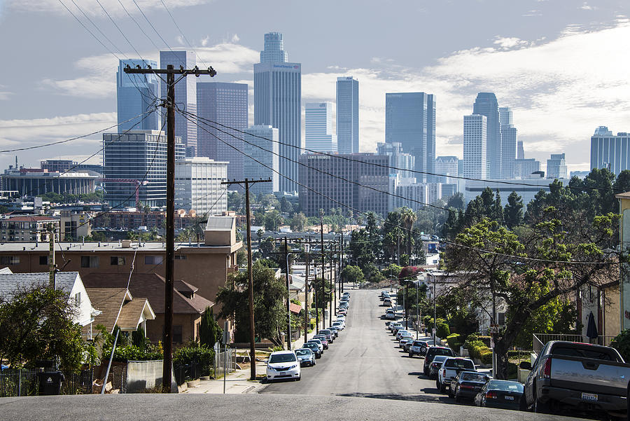 Los Angeles Skyline Photograph by Ed Freeman