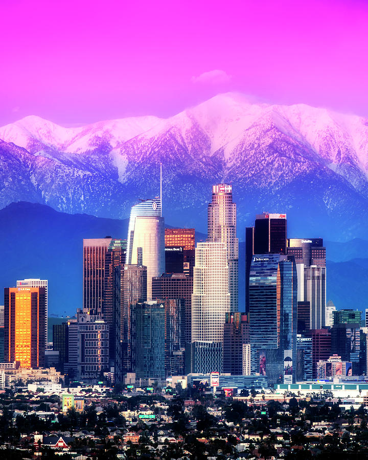 Los Angeles Snow Capped 2 Photograph by Peter Alessandria Pixels