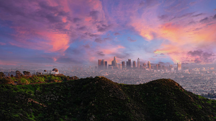 Los Angeles, California Sunrise  Photograph by Karen Cox