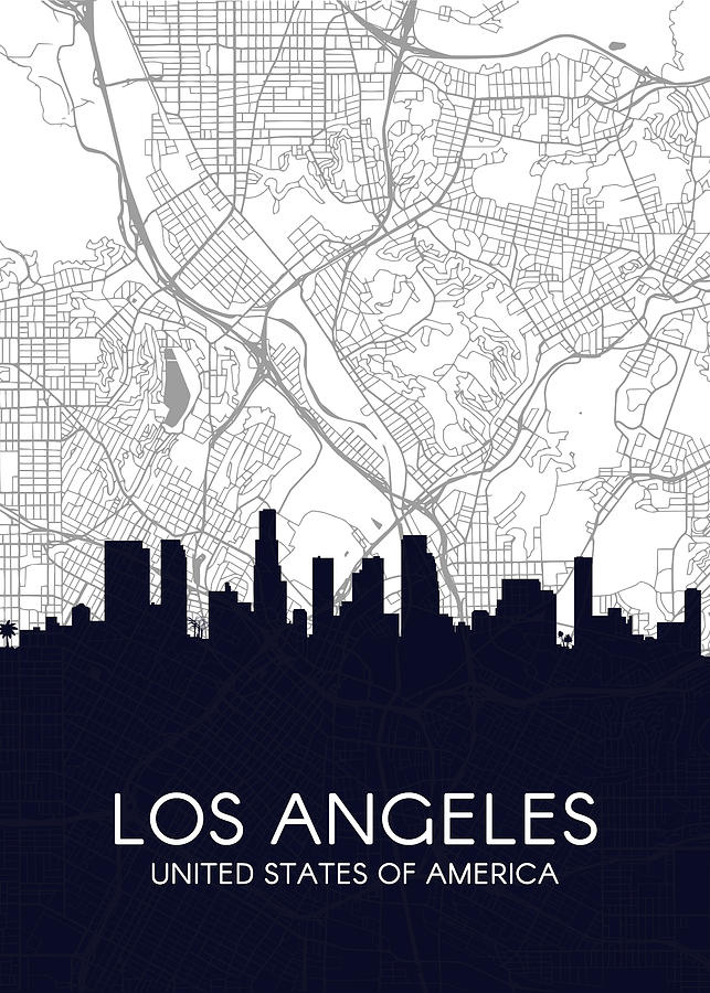 Los Angeles Unites States Of America Digital Art by Wrenn Huber - Fine ...