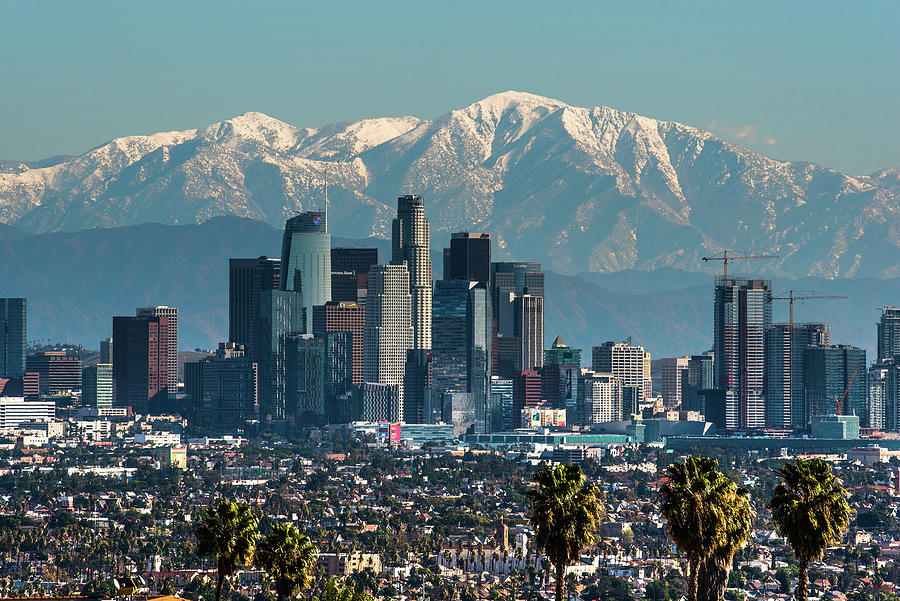 Los Angeles Winter Skyline Photograph by Ronald Dukat - Fine Art America