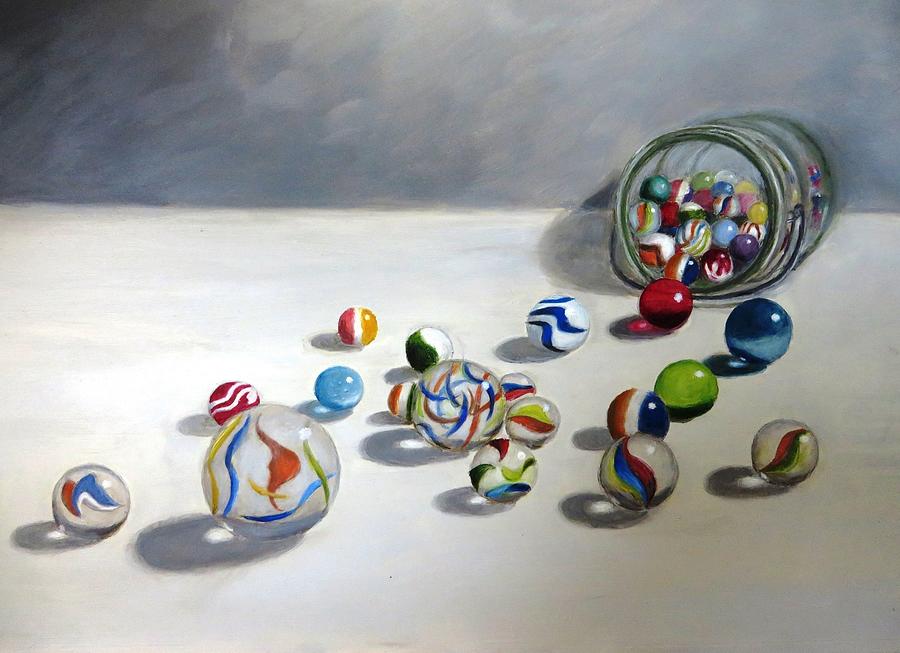 Losing My Marbles Painting by Gary Faulkner - Fine Art America