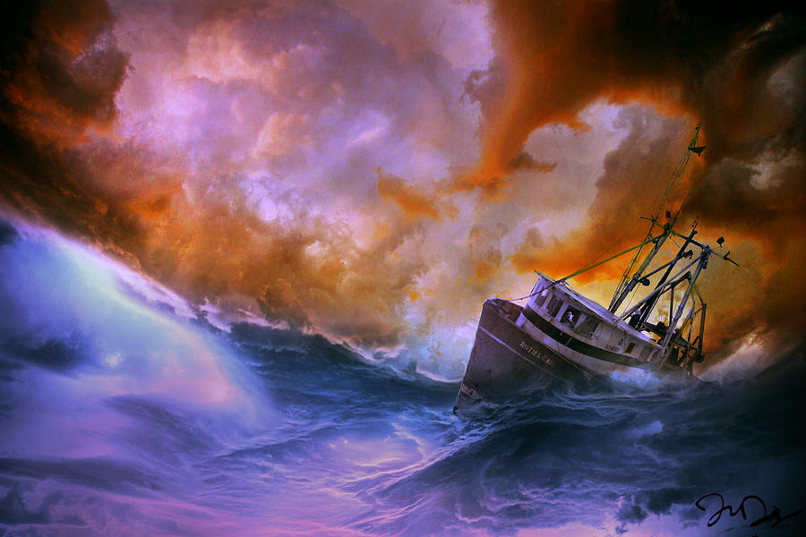 Lost At Sea Digital Art by J Paul DiMaggio - Fine Art America