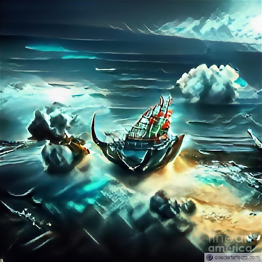 Lost at Sea Digital Art by Vixenfly Forbes