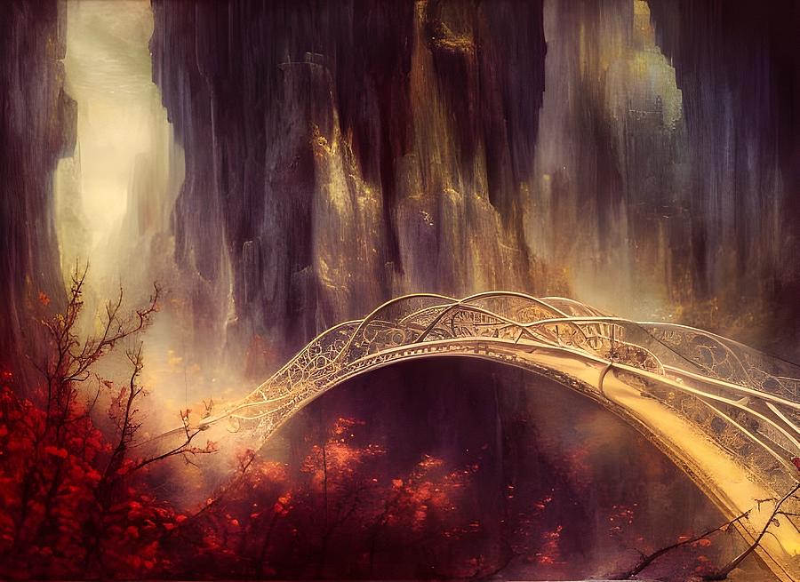Lost Bridge Digital Art by Beverly Read