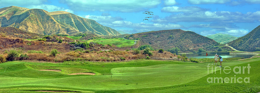 Lost Canyon Golf Panorama Photograph by David Zanzinger