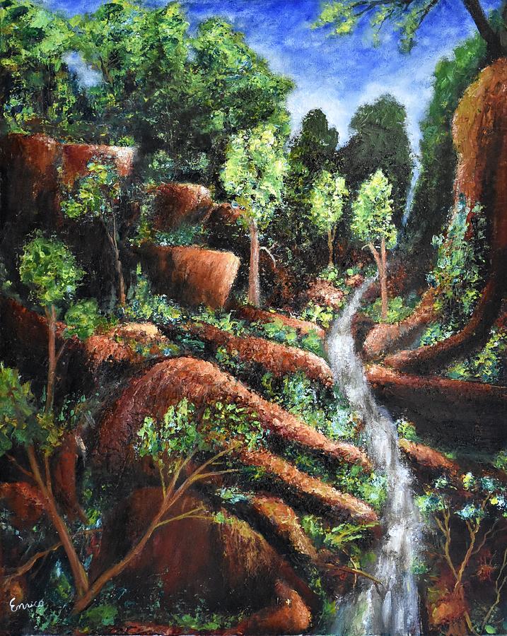 Lost Creek Canyon Painting by Art Enrico
