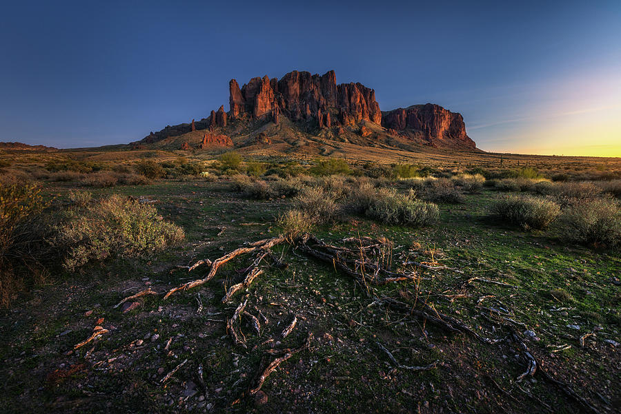 Sunset Pyrography - Lost Dutchman  by Shakil Photography