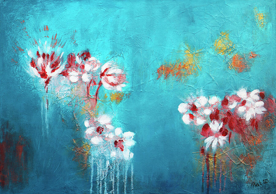 Lost Flowers Painting by Jutta Maria Pusl