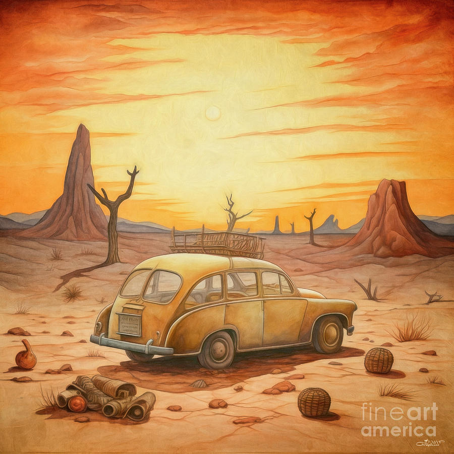 Lost in the Desert Digital Art by Jutta Maria Pusl