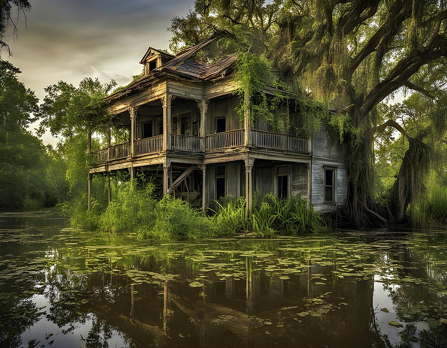 Lost in the Louisiana Bayou Digital Art by Russ Harris
